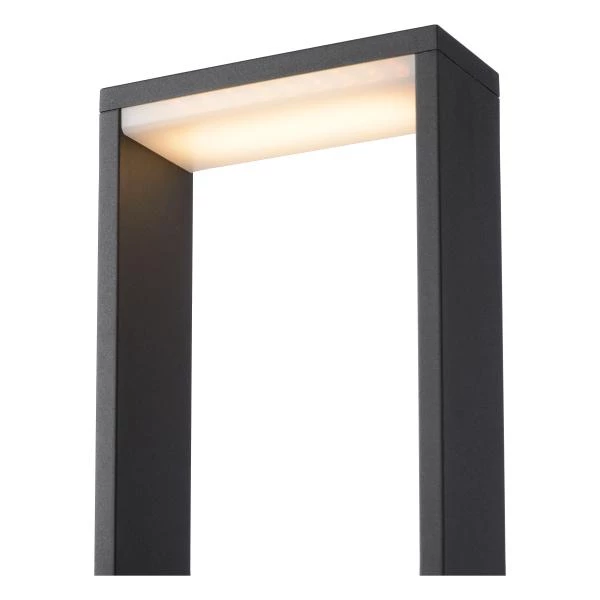 Lucide GOA - Borne extérieur - LED - 1x10W 3000K - IP54 - Anthracite - détail 3